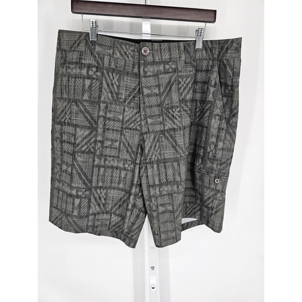 Crazy Shirts Men Hawaiian Expedition Hybrid Short Board Coconut Polyester 36
